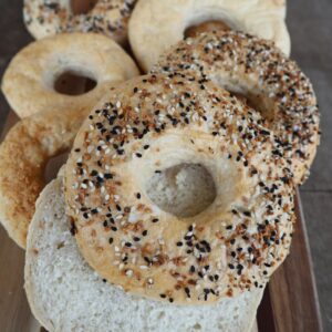Everything Sourdough Bagels