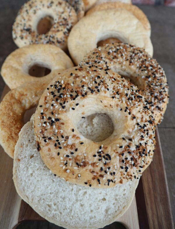 Everything Sourdough Bagels